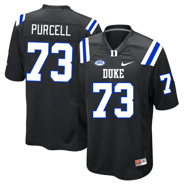 Men #73 Jack Purcell Duke Blue Devils College Football Jerseys Stitched-Black